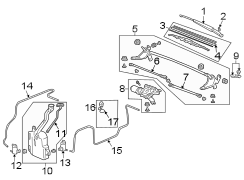 WINDSHIELD. WIPER & WASHER COMPONENTS.