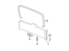 LIFT GATE. INTERIOR TRIM.