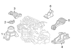 ENGINE / TRANSAXLE. ENGINE & TRANS MOUNTING.