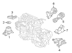 ENGINE / TRANSAXLE. ENGINE & TRANS MOUNTING.