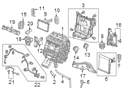 HVAC Heater Core Bracket