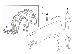 Fender Insulator (Left, Front, Rear)