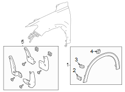 Wheel Arch Molding (Left)