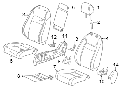 Seats & tracks. Passenger seat components.