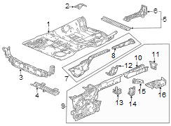 Frame Side Member Reinforcement (Left, Rear, Upper)