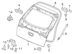 Liftgate Hinge Nut