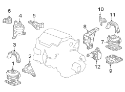 ENGINE / TRANSAXLE. ENGINE & TRANS MOUNTING.