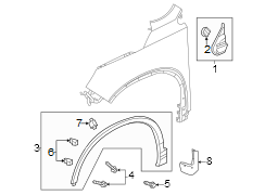 Wheel Arch Molding (Right, Front)