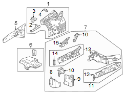 Frame Side Member Bracket (Left, Front, Lower)