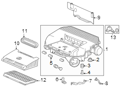 Air Filter Housing Lid Clip