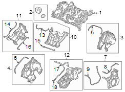 Inner timing COVER. Includes: Gaskets. 