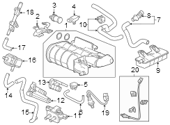 Vapor Canister Purge Solenoid Bracket