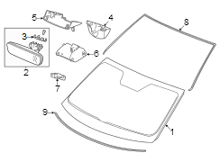 Windshield Molding (Front, Lower)