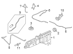 Windshield Washer Hose (Front)