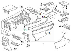 Console Cup Holder Bezel