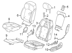 Seat Heater Pad (Left, Front)