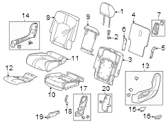 Seat Cushion Foam (Left)