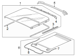 Sunroof Opening Trim (Rear)