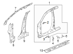 Body B-Pillar Reinforcement (Right, Lower)