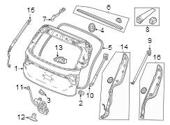 Liftgate Trim Cover (Left)