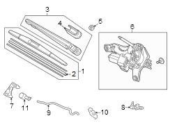 Back Glass Washer Nozzle (Rear)