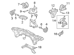 ENGINE / TRANSAXLE. ENGINE & TRANS MOUNTING.