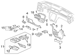 INSTRUMENT PANEL COMPONENTS.