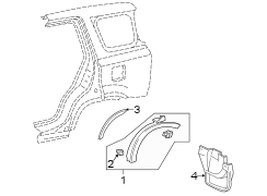 QUARTER PANEL. EXTERIOR TRIM.