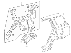 QUARTER PANEL. INNER STRUCTURE.