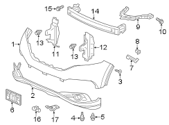 FRONT BUMPER. BUMPER & COMPONENTS.