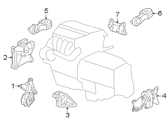 ENGINE / TRANSAXLE. ENGINE & TRANS MOUNTING.