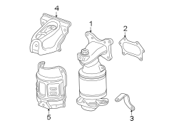 EXHAUST SYSTEM. MANIFOLD.