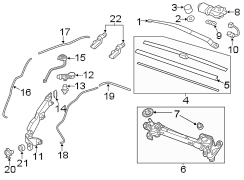 WINDSHIELD. WIPER & WASHER COMPONENTS.