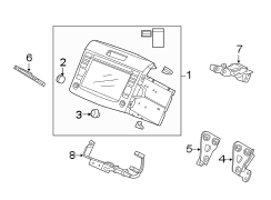 INSTRUMENT PANEL. NAVIGATION SYSTEM COMPONENTS.