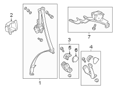 RESTRAINT SYSTEMS. REAR SEAT BELTS.