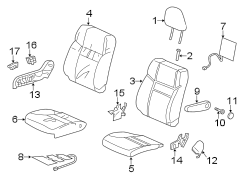 SEATS & TRACKS. PASSENGER SEAT COMPONENTS.