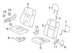 SEATS & TRACKS. PASSENGER SEAT COMPONENTS.