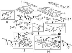 SEATS & TRACKS. REAR SEAT COMPONENTS.