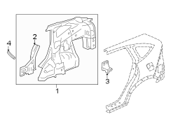 QUARTER PANEL. INNER STRUCTURE.