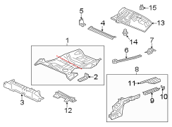 REAR BODY & FLOOR. FLOOR & RAILS.