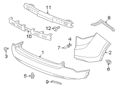 REAR BUMPER. BUMPER & COMPONENTS.