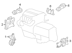 ENGINE / TRANSAXLE. ENGINE & TRANS MOUNTING.