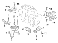 ENGINE / TRANSAXLE. ENGINE & TRANS MOUNTING.