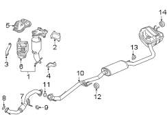 Exhaust system. Exhaust components.