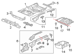 Rear body & floor. Floor & rails.