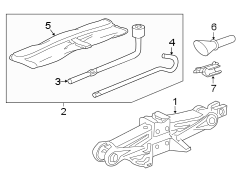 REAR BODY & FLOOR. JACK & COMPONENTS.