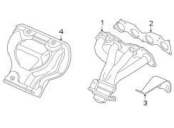 EXHAUST SYSTEM. MANIFOLD.