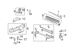 WINDSHIELD. WIPER & WASHER COMPONENTS.