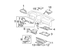 INSTRUMENT PANEL COMPONENTS.