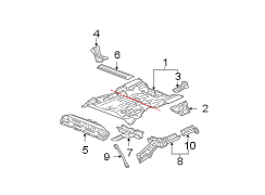 REAR BODY & FLOOR. FLOOR & RAILS.